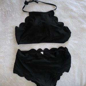 Black Scallop Bikini